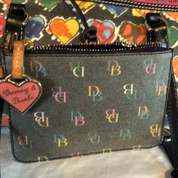 Beautiful rainbow heart Doune burn Kodak canvas with small pouch. - Picture 6 of 8